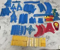 プラレール レール大量 まとめ売り ポイント多数 坂レール/橋脚/情景パーツ付き