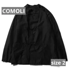 COMOLI 20AW コットンサテン　スタンドカラージャケット