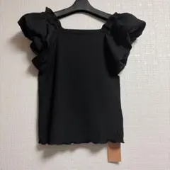 CALNAMUR カルナムール　バルーン2WAYスリーブカットトップス　ブラックのサムネイル