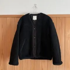 BEAMS / ボアジャケット ブラック