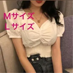 トップス　レディース　Tシャツ　ブラウス　半袖　パフ　ZARA好きに