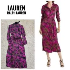 タグ付き新品　定価2.9万　ローレンラルフローレン　ペイズリー　シャツワンピース