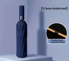 # 新品 #折りたたみ # 自動開閉傘 # ネイビー # 12本骨 # 男女兼用