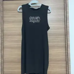 Angelic ブラック ノースリーブ Tシャツ L