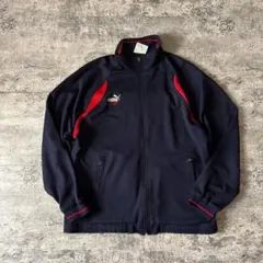 h*す様 PUMA プーマ KING 刺繍 トラックジャケット ジャージ ネイビ