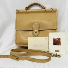【COACH】 オールドコーチ ウィリス ショルダーバッグ ターンロック レザーのサムネイル