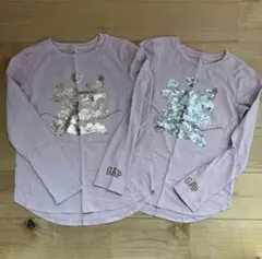 GAP KIDS ディズニー長袖Tシャツ ロンT 姉妹　M 130 L 140