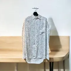 希少 BALENCIAGA 花柄ロゴジャカード シルク混 オーバーシャツ 38のサムネイル