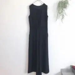 ザラベーシック ノースリーブオールインワン レディース ワイド シンプル 可愛い