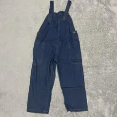 3/6まで限定出品※tobila デニムオーバーオール 前ジップ 長さ調整可
