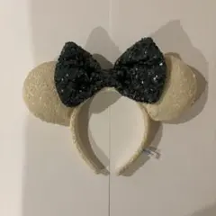 ミッキー型カチューシャ ホワイト・緑