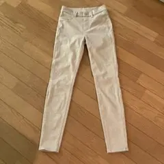 ユニクロ　ストレッチ　レギパン　ベージュ　S