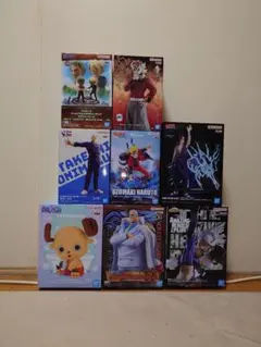 260.ワンピース　ナルト　鬼滅の刃　ヒロアカ　YAIBA　最新プライズ　８体