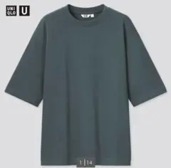 ユニクロ エアリズムコットンオーバーサイズTシャツ　オリーブ　Ｓ　新品未使用