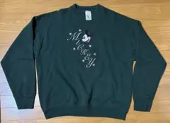 90s ミッキーマウス刺繍 USA製 スウェット