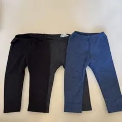 ユニクロ、無印良品ベビー パンツ 3色セット 90サイズ