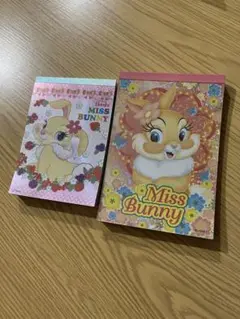 Miss Bunny ミスバニー メモ帳 ステッカー付き サンスター 平成レトロ