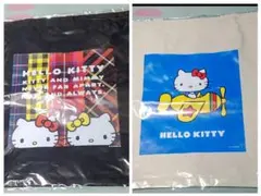 【新品】Happyくじ ハローキティ50周年 Ｃ賞トートバッグ 黒 白