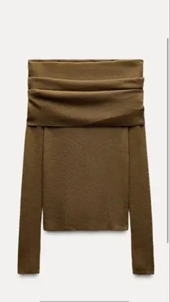 ZARA オフショルダーニットトップス