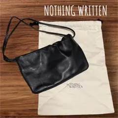 未使用級 NOTHING WRITTEN ショルダーバッグ レザー 巾着 - メルカリ
