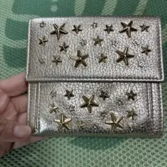 JIMMY CHOO PIPPA 長財布 スタースタッズ ゴールド レザー 美品 - メルカリ
