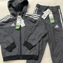新品　アディダス　adidas グレー ジャージセット 110 セットアップ