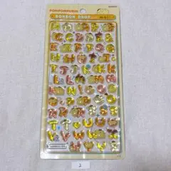 ② ボンボンドロップシール　イニシャル　アルファベット　サンリオ