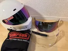 SIMPSON シンプソン スーパーバンディット ホワイトUSA製 ビンテージ