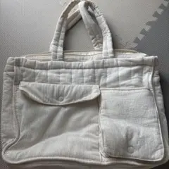 ZARAキルティング マザーズバッグ ホワイト