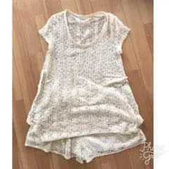 B&B♡Rashcel LaceラッセルレースTシャツ＆キュロットセットアップのサムネイル