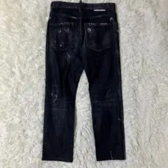 DSQUARED2 スケーター Skater ペンキダメージ加工 ブラックデニム