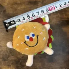 【新品】ハンバーガー ぬいぐるみキーホルダーのサムネイル