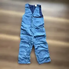 プティ　 デニム オーバーオール サロペット　100