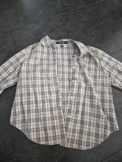 ✨現行✨バーバリー❣️キッズシャツ　140cm　ノバチェック　アシンメトリー BURBERRY キッズ140 ノバチェック シャツ 美品 - メルカリ