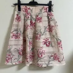 花柄　ミニフレアスカートのサムネイル