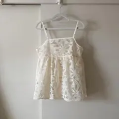 【美品】しまむら　オーガンジーキャミソール　M