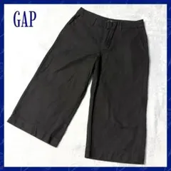 【Gap】ギャップ 黒 ハーフパンツ きれいめ カジュアル 綿100% ブラック
