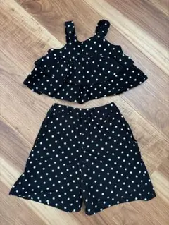 BREEZE ドット柄ビスチェ＆ハーフパンツ 90サイズ