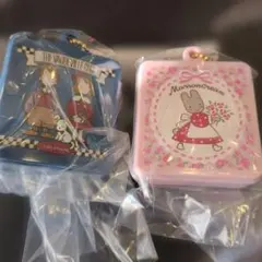 サンリオ クッキー缶チャーム マロンクリーム ザ ボードビルデュオ