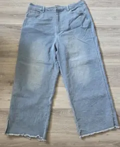 しまむら　yuki+tayouデニムパンツ 低身長用 3LP