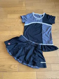 【新品/未使用】バボラ　テニスウェア上下 Mサイズ 黒/グレー