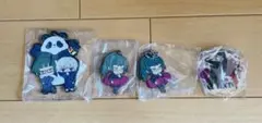 呪術廻戦　ラバーストラップ&アクリルキーホルダー　4個セット