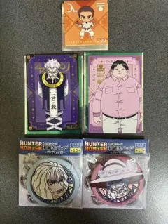 HUNTER × HUNTER 銀だこカード、シール、和紙缶バッチ