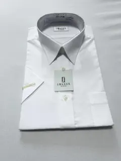 形態安定シャツ 半袖 白 40 신품
