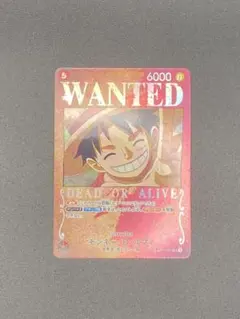 ワンピースカード　モンキー・D・ルフィ SR SP ST01-012 手配書