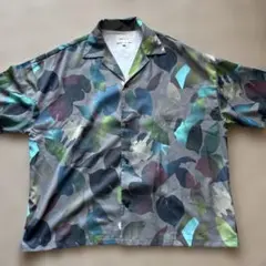 EMMA CLOTHES ボタニカル柄 オープンカラーシャツ 総柄のサムネイル