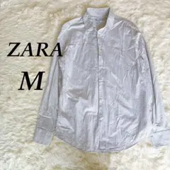 ZARA ストライプ　シャツ　綿100% Mサイズ