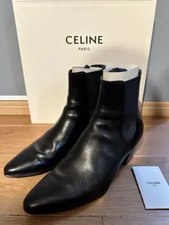 CELINE ブラック アンクルブーツ 42 - メルカリ