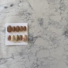 《数量限定》リボンネイル マグネットネイル 冬ネイル ネイルチップ 88