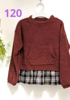 オルソブルー レイヤードブークレー風ニット 120